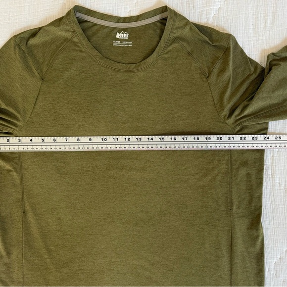 REI Co-op Men’s Performance Hiking Tee XL Olive Green Short Sleeve - NEVER WORN! - Picture 4 of 10